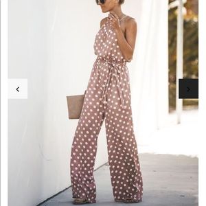 Vici Pretty little polka dot jumpsuit